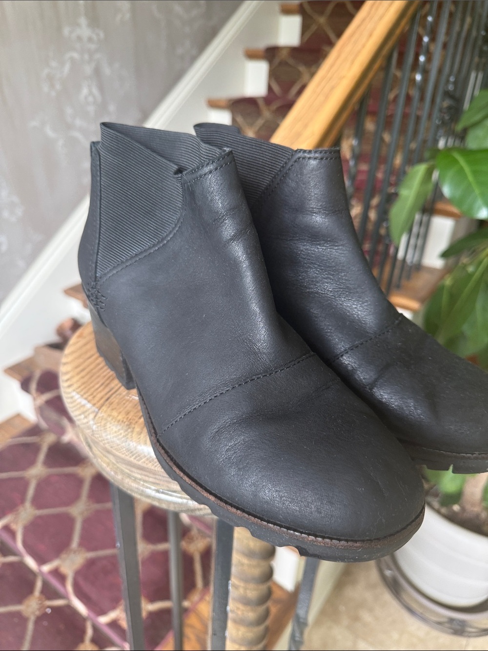 SORREL Chelsea leather boots. Size 10. Black very good condition - Picture 6 of 9
